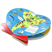Load image into Gallery viewer, 3D地球儀翻翻書:世界地圖大發現(地理知識遊戲書,內附貼紙)