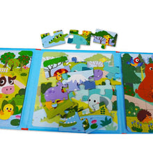 Load image into Gallery viewer, 3合1磁力拼圖:交通 動物 恐龍 海洋