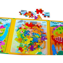 Load image into Gallery viewer, 3合1磁力拼圖:交通 動物 恐龍 海洋