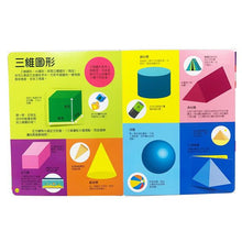Load image into Gallery viewer, DK數學思維幾何圖形3D圖鑑百科(厚紙翻翻遊戲書,動手實際畫出幾何圖形,並將「平面圖形」摺成「立體圖」!)