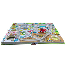 Load image into Gallery viewer, 發條遊戲書:巴士 x 瓢蟲 x 火車 x 汽車 x 推土機 x 小雪橇