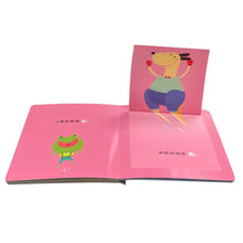 Load image into Gallery viewer, 寶寶認知啟蒙玩具書:顏色 x 形狀 x 比比 x 數數