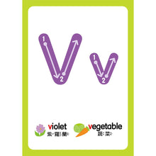 Load image into Gallery viewer, 忍者兔認知學習圖卡:數字123 x 字母ABC x 交通 x 動物【40張雙面全彩圖卡+收納鐵盒】