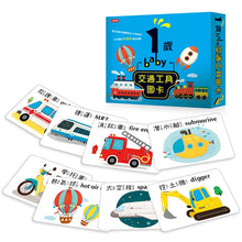 Load image into Gallery viewer, 1歲baby交通工具圖卡