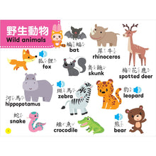 Load image into Gallery viewer, 忍者兔幼兒認知雙語有聲學習書
