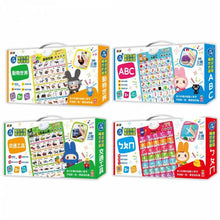 Load image into Gallery viewer, 忍者兔3D立體觸控有聲學習掛圖:ㄅㄆㄇ、動物世界、交通工具、ABC