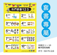 Load image into Gallery viewer, 我們都學會了!生活認知繪本套書:內褲、香蕉、車車(超值加贈數字學習海報,全套三冊)