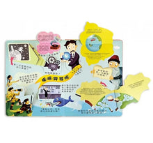 Load image into Gallery viewer, 我的知識百科翻翻書:奇妙動物、生活中的為什麼、世界地圖、世界名人、交通工具、恐龍世界