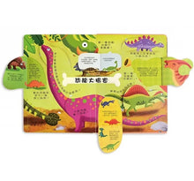 Load image into Gallery viewer, 我的知識百科翻翻書:奇妙動物、生活中的為什麼、世界地圖、世界名人、交通工具、恐龍世界